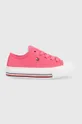 ροζ Παιδικά πάνινα παπούτσια Tommy Hilfiger Παιδικά