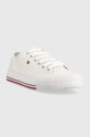 Παιδικά πάνινα παπούτσια Tommy Hilfiger T3A9.32677.35.39 λευκό SS23