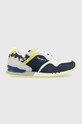 Dětské sneakers boty Pepe Jeans London imitace semiše modrá PBS30552