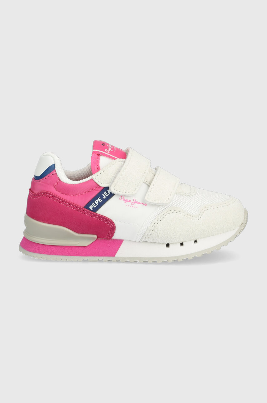 orchidejová Dětské sneakers boty Pepe Jeans Dětský