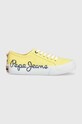 Pepe Jeans tenisówki dziecięce Planet friendly żółty PGS30577