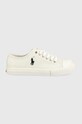 Παιδικά πάνινα παπούτσια Polo Ralph Lauren λευκό RF104010