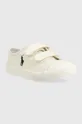 Παιδικά πάνινα παπούτσια Polo Ralph Lauren λευκό
