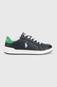 Polo Ralph Lauren sneakersy dziecięce imitacja skóry licowej granatowy RF104040