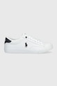 Polo Ralph Lauren sneakers pentru copii mic de statură alb RF104105