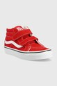 Vans trampki dziecięce UY SK8-Mid Reissue V FORMULA ONE/TRU VN00018TH1N1 czerwony SS23