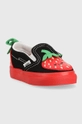 Detské tenisky Vans Slip On V Berry DRDBL čierna