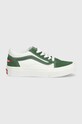 Vans tenisówki dziecięce UY Old Skool VANS BLACK tekstylny zielony VN0005WVBLA1