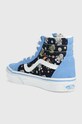 Chłopiec Vans trampki dziecięce SK8 Hi Reissue Side Zip GLOW BLKBU VN0007PXY611 niebieski