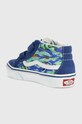 Chłopiec Vans trampki dziecięce UY SK8 Mid Reissue V WILD MULTI VN0A38HHBER1 niebieski