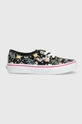 чёрный Детские кеды Vans UY Authentic FLRL BLACK Детский