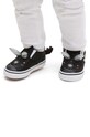 Vans sneakersy dziecięce TD Triceratops Slip On V DINO BLKWH imitacja skóry licowej czarny VN0A4UWD6BT1