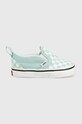 Детски ниски кецове Vans TD Slip On V CTHR CHBD MBLUE без закопчаване тюркоазен VN0A5EFKH7O1