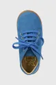 блакитний Дитячі замшеві туфлі Pom D'api