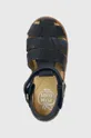 tmavomodrá Detské semišové sandále Pom D'api