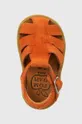 hnedá Detské kožené sandále Reebok Classic
