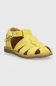 Detské semišové sandále Pom D'api žltá