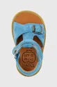 блакитний Дитячі замшеві сандалі Pom D'api