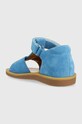 Мальчик Детские замшевые сандалии Pom D'api O1CLAE0405.24.27 голубой