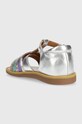 Dječaci Dječje kožne sandale Pom D'api O1CRAM0401.19.23 srebrna