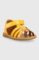 Detské kožené sandále Pom D'api oranžová