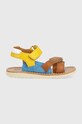 Pom D'api sandale din piele pentru copii Planet friendly multicolor O1EBBZ0401.24.27