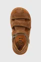 hnedá Detské semišové sandále Pom D'api