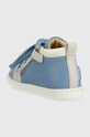 CHLAPEC Dětské kožené polobotky Shoo Pom O4DBAB0403 modrá