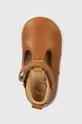 коричневый Детские кожаные сандалии Shoo Pom