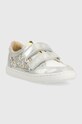 Shoo Pom sneakersy skórzane dziecięce O4GABM0401.25.32 srebrny SS23