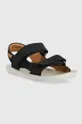 Detské semišové sandále Pom D'api tmavomodrá
