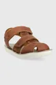 Detské kožené sandále Shoo Pom hnedá