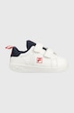 Fila sneakersy dziecięce FFK0113 CROSSCOURT 2 NT velcro imitacja skóry licowej biały FFK0113