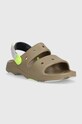Crocs klapki dziecięce CLASSIC ALL-TERRAIN SANDAL 207707.CROCS.CLASSIC.AL brązowy SS24