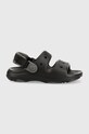 Crocs klapki dziecięce CLASSIC ALL-TERRAIN SANDAL syntetyczny czarny 207707.CROCS.CLASSIC.AL