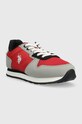U.S. Polo Assn. sneakersy dziecięce NOBIK008 czerwony SS23