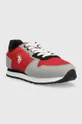 Παιδικά αθλητικά παπούτσια U.S. Polo Assn. κόκκινο