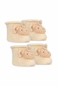 Kojenecké ponožky Konges Sløjd 2-pack dlouhé ponožky béžová KS4451