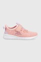 Kappa sneakersy dziecięce imitacja zamszu różowy 260907MFK