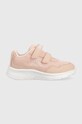 Kappa sneakersy dziecięce imitacja skóry licowej różowy 280009M