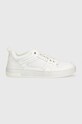 Calvin Klein Jeans sneakers din piele YM0YM00575 BASKET CUPSOLE R LTH-TPU INSERT Planet friendly alb YM0YM00575