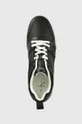 čierna Kožené tenisky Calvin Klein Jeans YM0YM00575 BASKET CUPSOLE R LTH-TPU INSERT