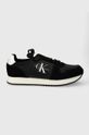Calvin Klein Jeans sneakersy RUNNER SOCK LACEUP NY-LTH tekstylny czarny YM0YM00553