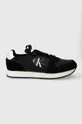 czarny Calvin Klein Jeans sneakersy RUNNER SOCK LACEUP NY-LTH Męski