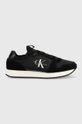 černá Sneakers boty Calvin Klein Jeans Ym0ym00553 Runner Sock Laceup Ny-lth Pánský