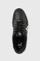 czarny Calvin Klein Jeans sneakersy skórzane YM0YM00573 CASUAL CUPSOLE LTH-PU MONO