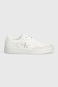 Δερμάτινα αθλητικά παπούτσια Calvin Klein Jeans BASKET CUPSOLE LOW LTH MONO BASKET CUPSOLE LOW LTH MONO YM0YM00574 λευκό SS24