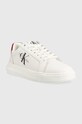 Kožené tenisky Calvin Klein Jeans CHUNKY CUPSOLE MONOLOGO YM0YM00681 bílá NC24