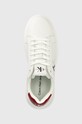 Calvin Klein Jeans sneakersy skórzane Chunky Capsule Monologo biały YM0YM00681