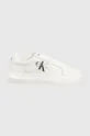 bianco Calvin Klein Jeans sneakers in pelle YM0YM00681 CHUNKY CUPSOLE MONOLOGO Uomo